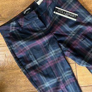 Express columnist plaid pants